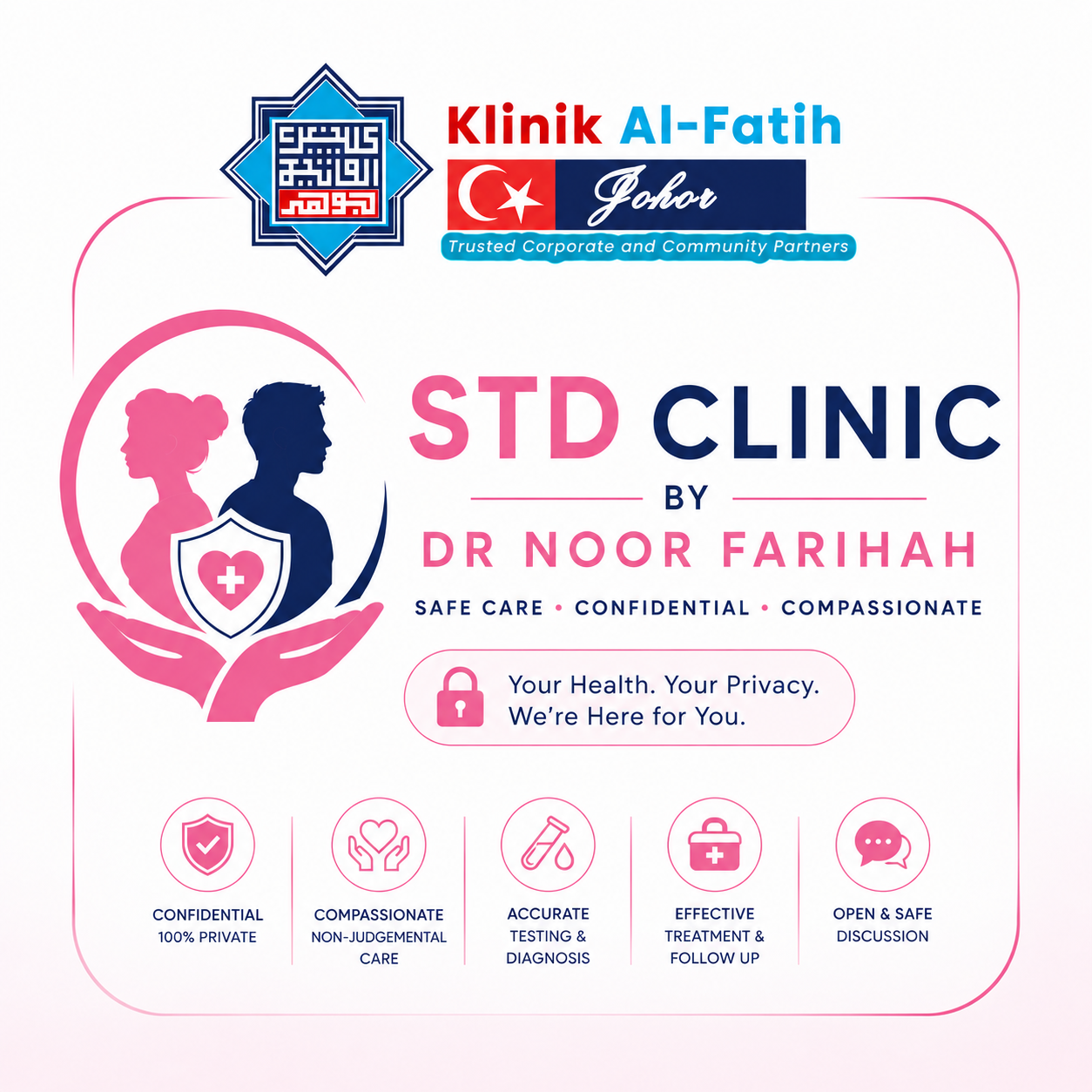 STI / Klinik STI/STD by Dr Noor Farihah Klinik Al-Fatih Johor klinik kesihatan seksual